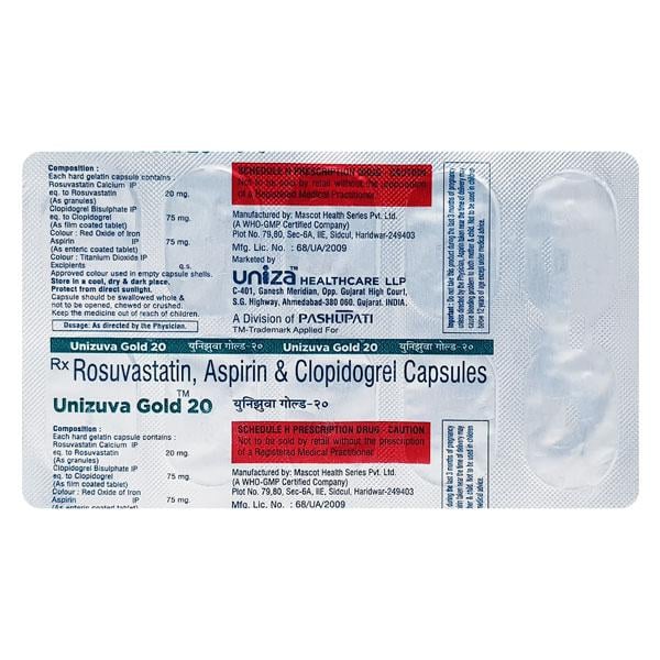 UNIZUVA GOLD 20 Capsule 10's
