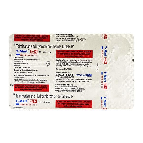 T MART H 40mg Tablet 15's