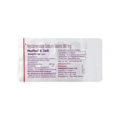 Mofilet S 360mg Tablet 10'S