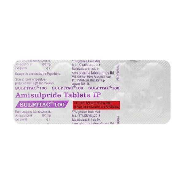 Sulpitac 100mg Tablet 10'S