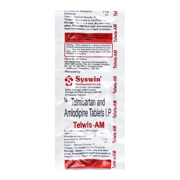 TELWIS AM 40mg Tablet 10's
