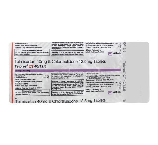 Telpres CT 40/12.5mg Tablet 10'S
