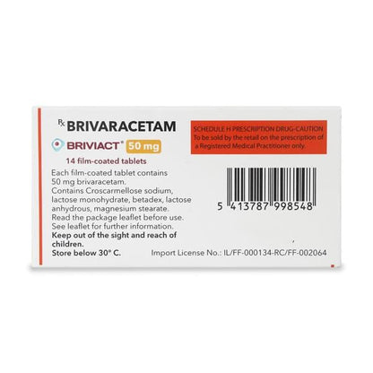 Briviact 50mg Tablet 14'S