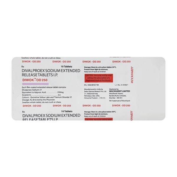 Diwok OD 250mg Tablet 10'S