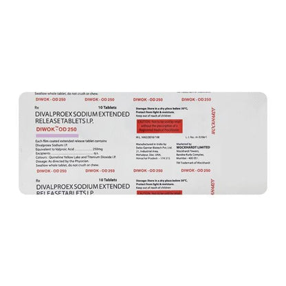 Diwok OD 250mg Tablet 10'S