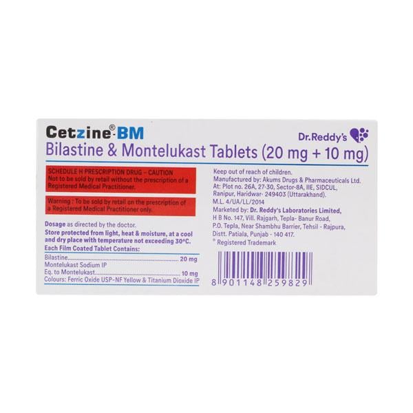 CETZINE BM Tablet 10's