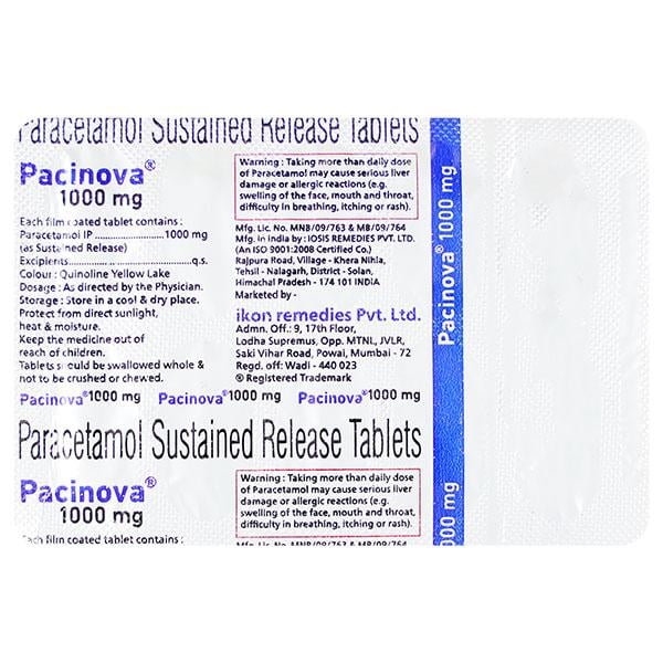 PACINOVA 1000 Tablet 10's