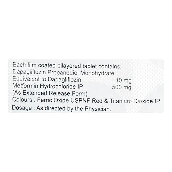 DAPAHENZ M 10/500 Tablet 10's
