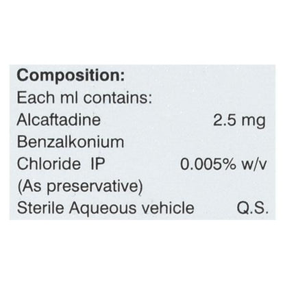 CAFTADINE 0.25% Eye Drops 5ml
