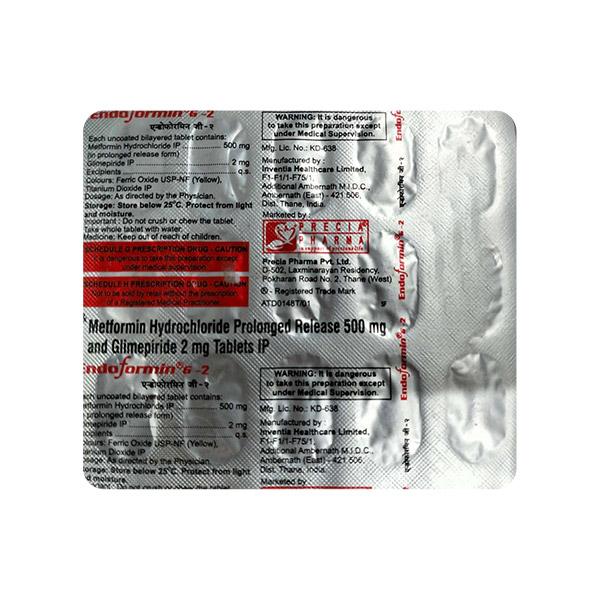 ENDOFORMIN G 2 Tablet 15's