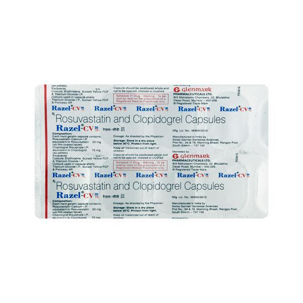 Razel CV 20/75mg Capsule 10'S
