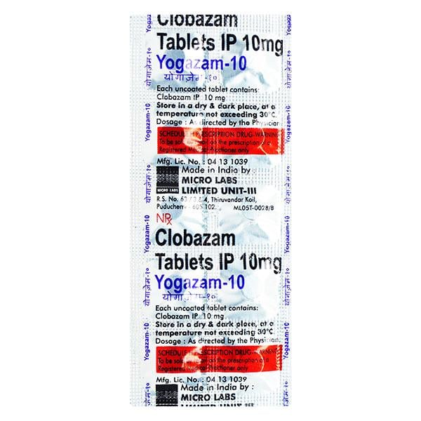 Yogazam 10mg Tablet 10'S - Global Surgicals