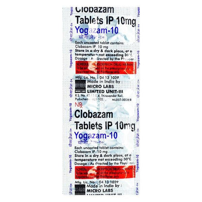 Yogazam 10mg Tablet 10'S - Global Surgicals