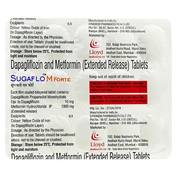 SUGAFLO M FORTE Tablet 15's