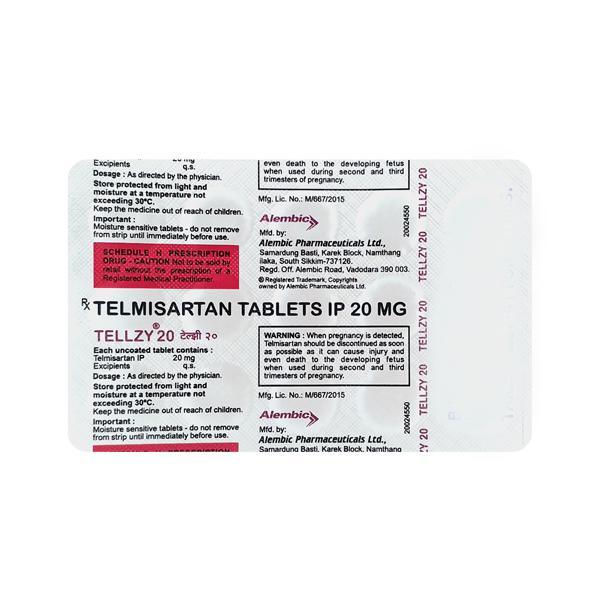 Tellzy 20mg Tablet 15'S