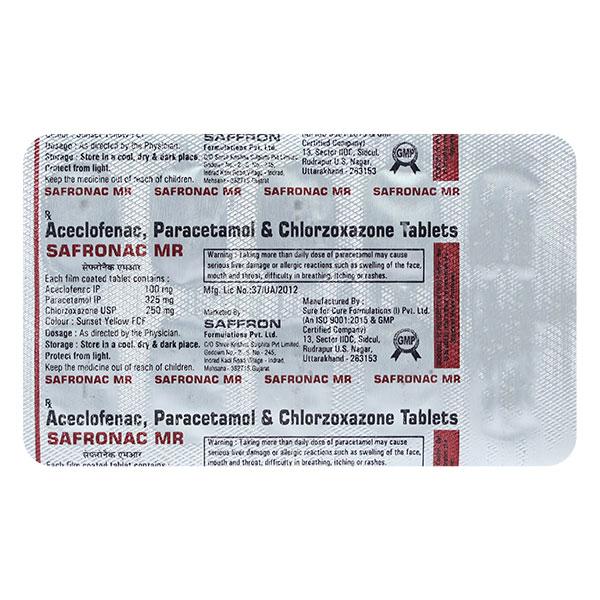 Safronac MR Tablet 10'S