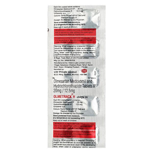 Olmetrack H 20mg Tablet 10'S
