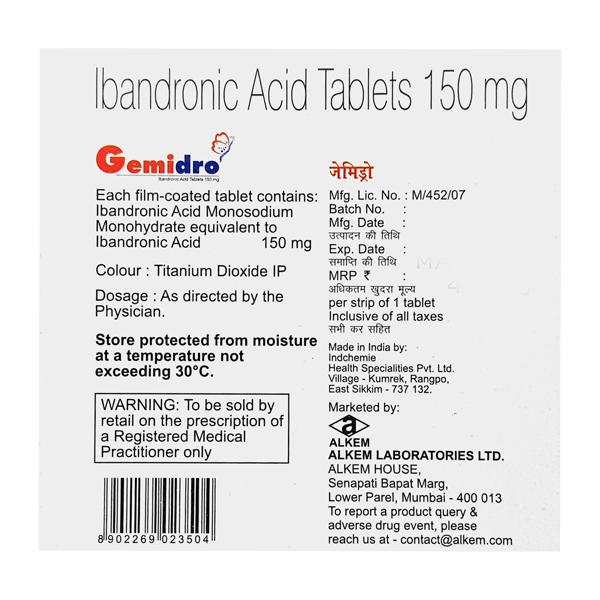 Gemidro 150mg Tablet 1's