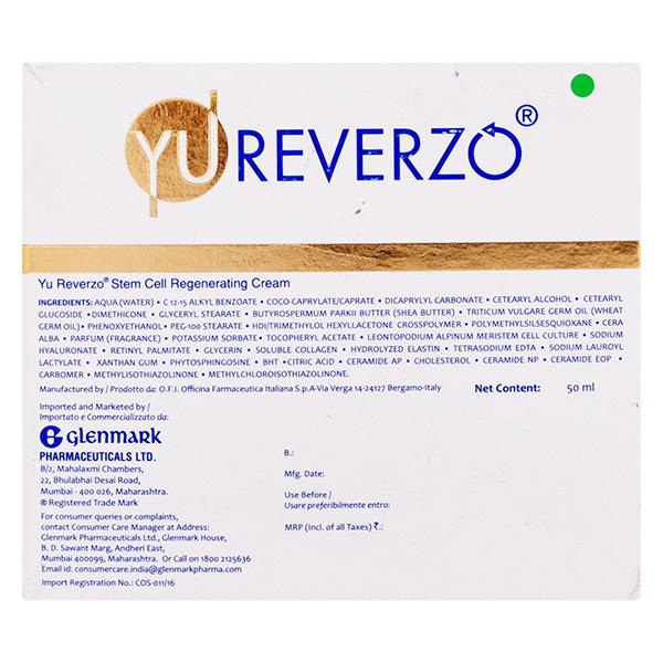 YU REVERZO STEM CELL REGENERATING Cream 50ml - Global Surgicals