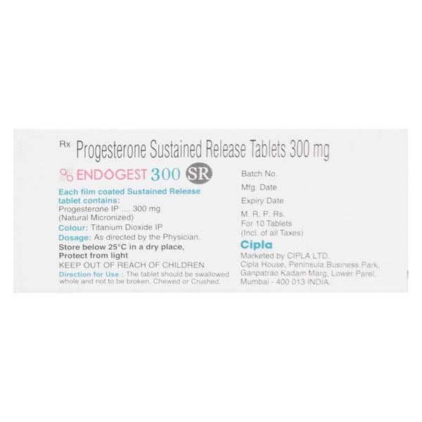Endogest SR 300mg Tablet 10'S