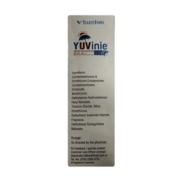 Yuvinie Soft SPF 50+ PA +++ Sunscreen Gel 50gm - Global Surgicals