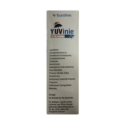Yuvinie Soft SPF 50+ PA +++ Sunscreen Gel 50gm - Global Surgicals