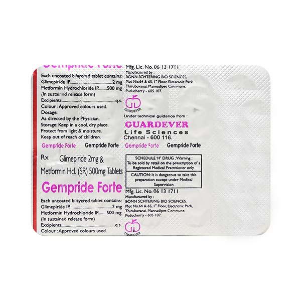 GEMPRIDE FORTE Tablet 10's