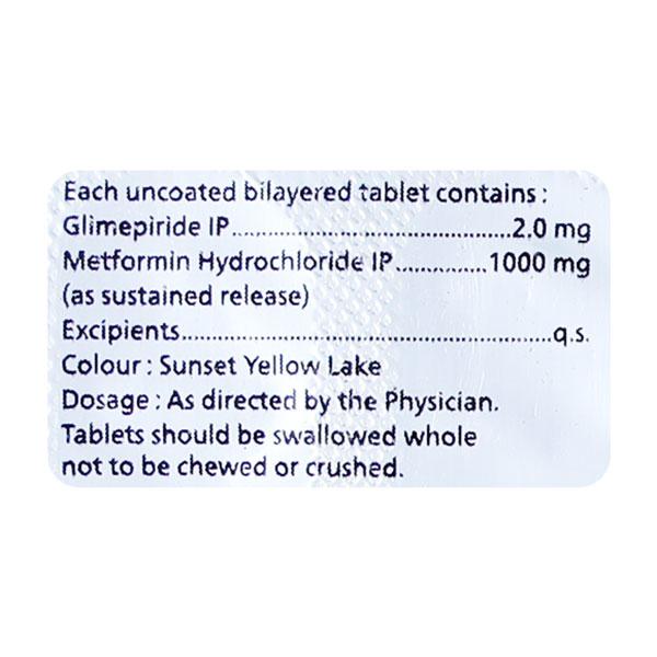 GLYCINOVA G FORTE 2mg Tablet 10's