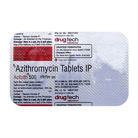 ACTIZITH 500 Tablet 3's