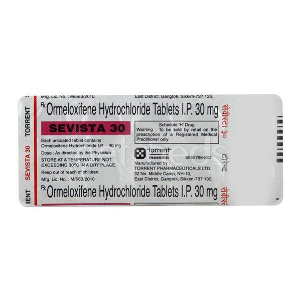Sevista 30mg Tablet 10'S