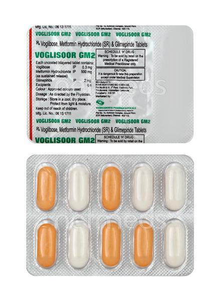 Voglisoor GM 2mg Tablet 10'S