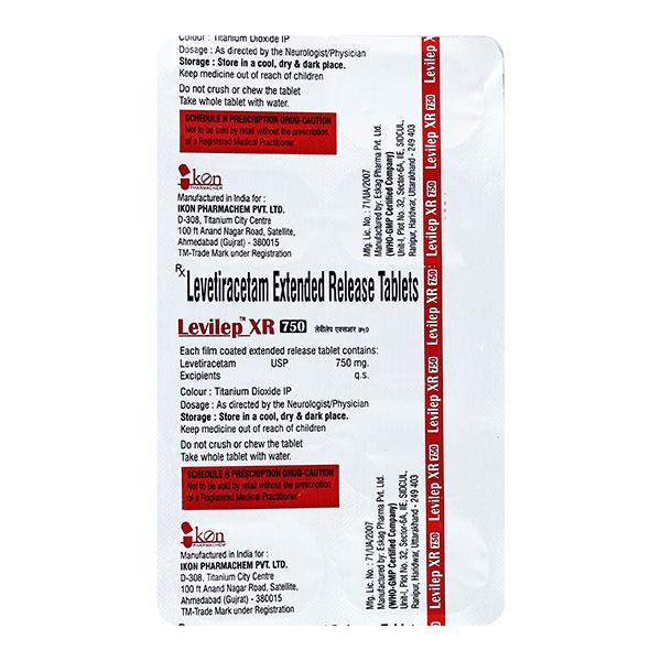 LEVILEP XR 750 Tablet 10's