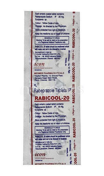 Rabicool 20mg Tablet 10'S