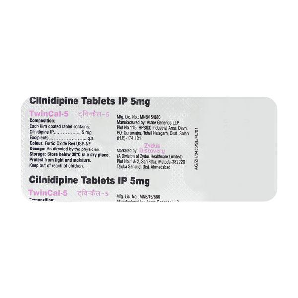Twincal 5mg Tablet 10'S