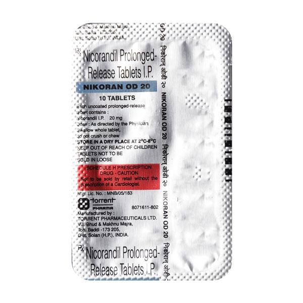 Nikoran OD 20mg Tablet 10'S