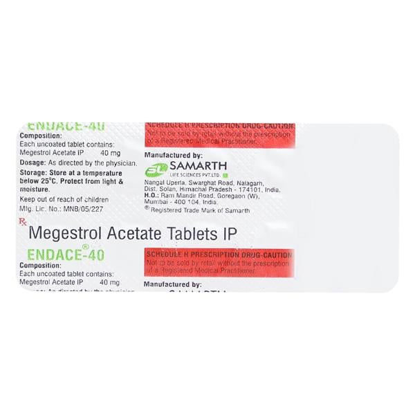Endace 40mg Tablet 10'S