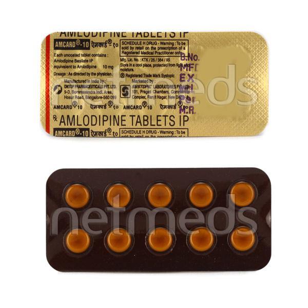 Amcard 10mg Tablet 10'S