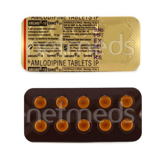 Amcard 10mg Tablet 10'S