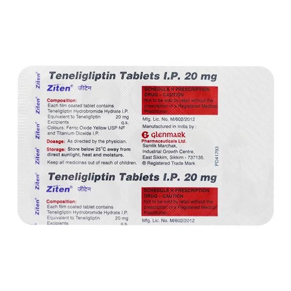 Ziten 20mg Tablet 15'S