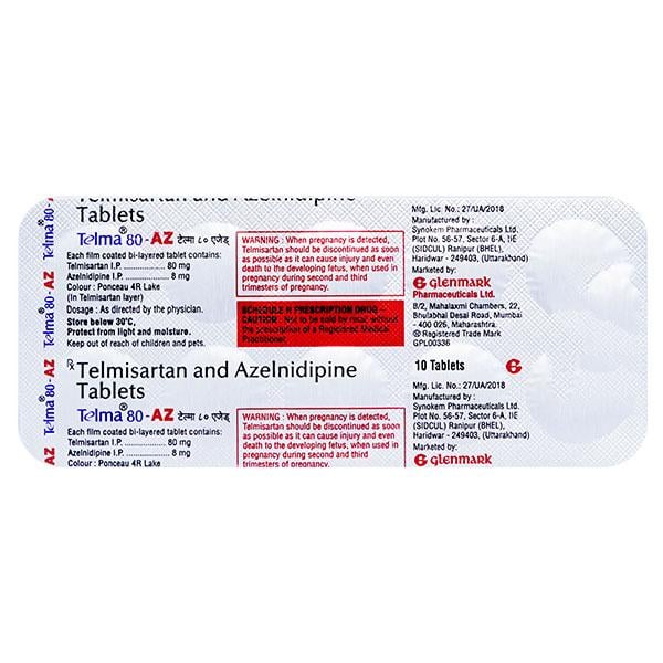 TELMA AZ 80 Tablet 10's