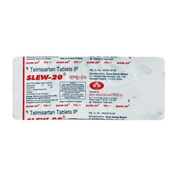 Slew 20mg Tablet 10'S