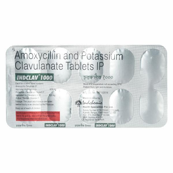 Indclav 1gm Tablet 10'S