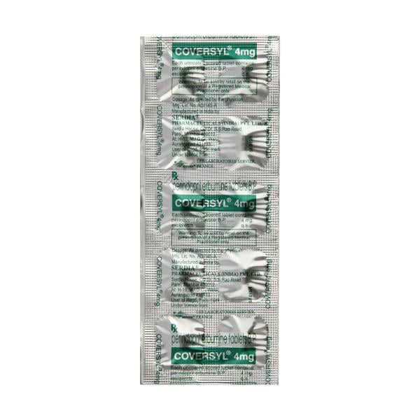 Coversyl 4mg Tablet 10'S