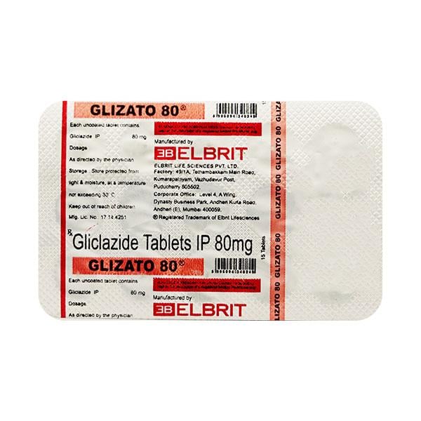 Glizato 80mg Tablet 15'S