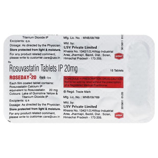 ROSEDAY 20 Tablet 15's