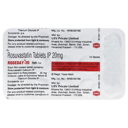 ROSEDAY 20 Tablet 15's