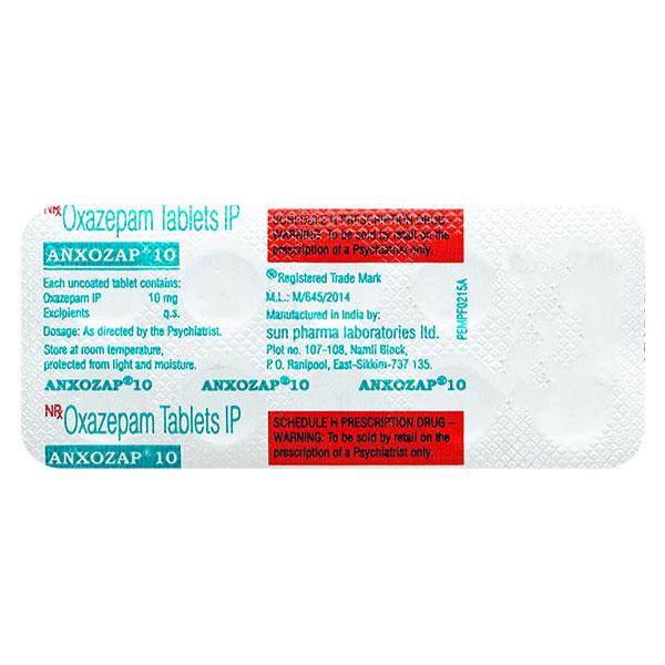 Anxozap 10mg Tablet 10'S