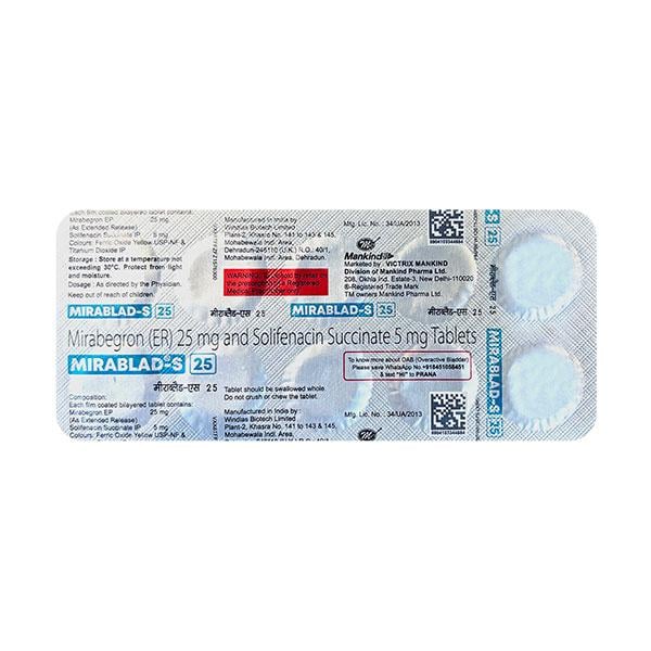 MIRABLAD S 25 Tablet 10's