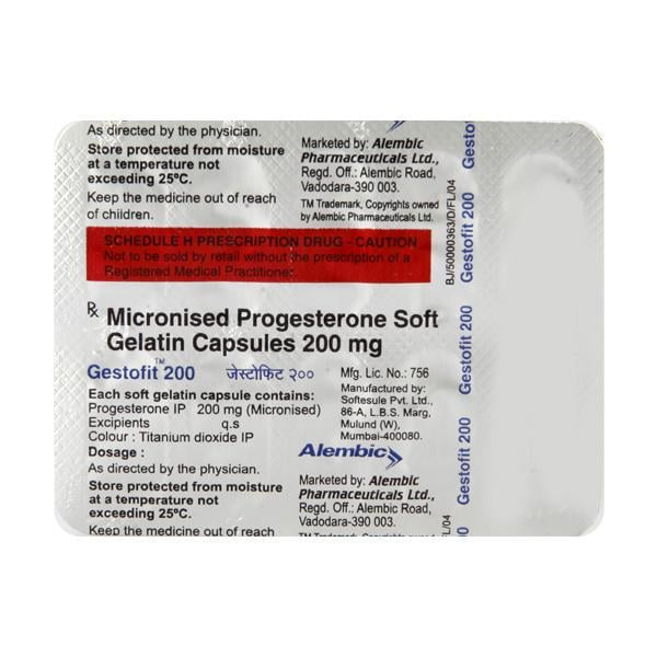 Gestofit 200mg Capsule 10'S
