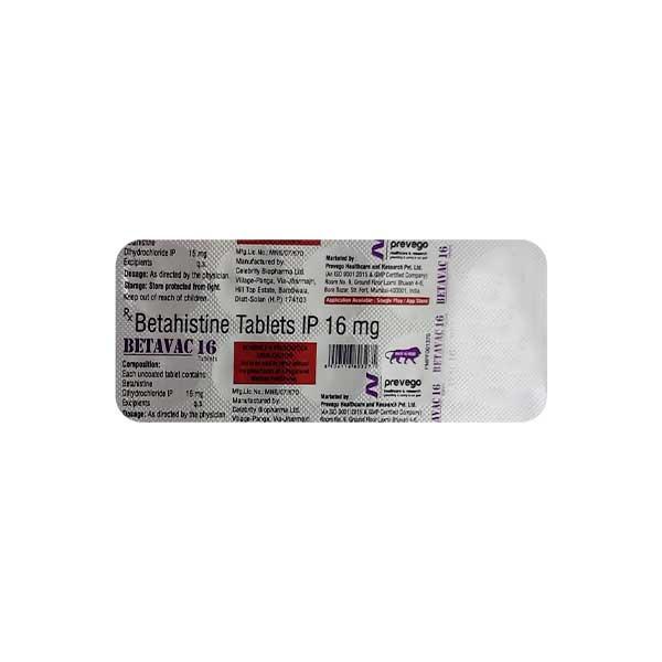 BETAVAC 16 Tablet 10's